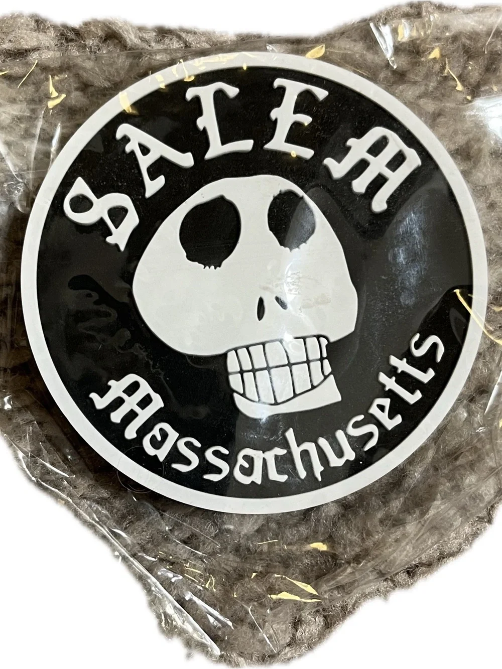 Salem Massachusetts Black Decorative Magnet